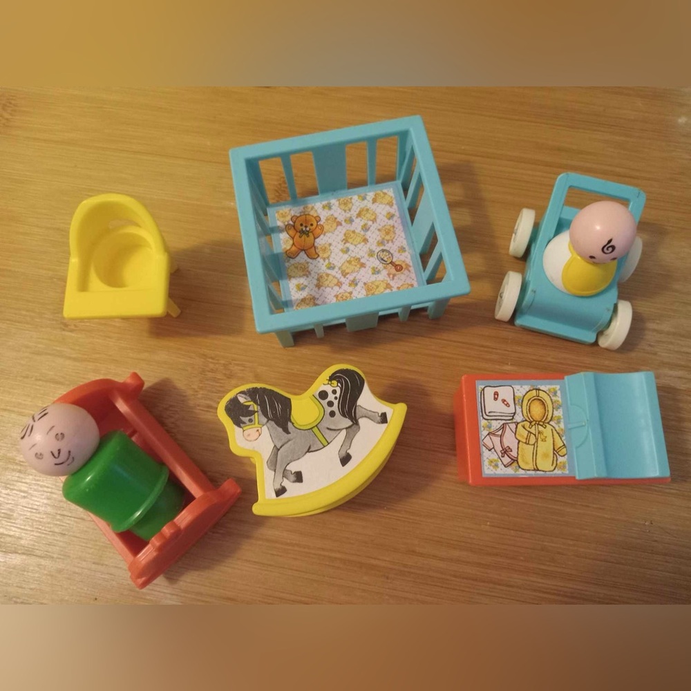 Vintage 1970’s Fisher-Price Nursery Set